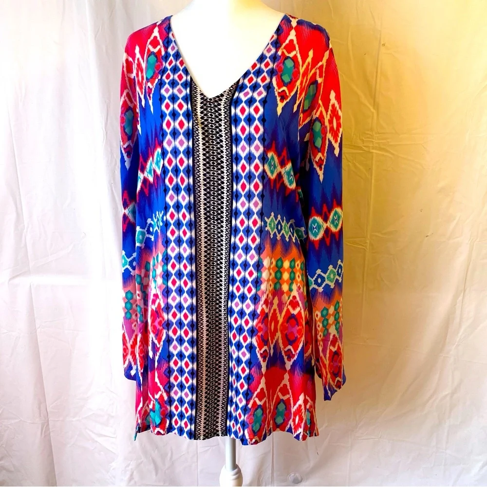 La Blanca Sandbar Cover-Up Tunic - Small Beach Swim‎ Dress S